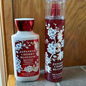 Bath & Body Works Japanese Cherry Blossom Body Lotion & Fragrance Mist Set